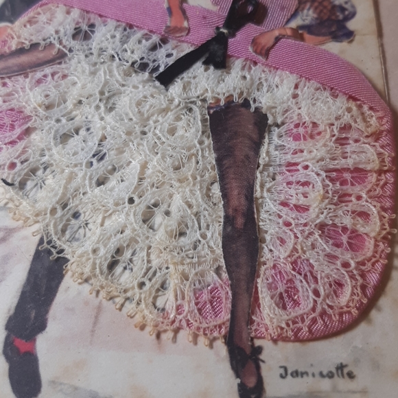 Vintage frame| Handmade French Cancan piece - Picture 6 of 10